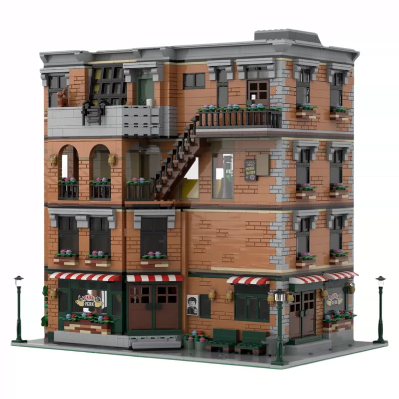MOC-80163 Friends and The Big Bang Theory apartment building block educational toy model