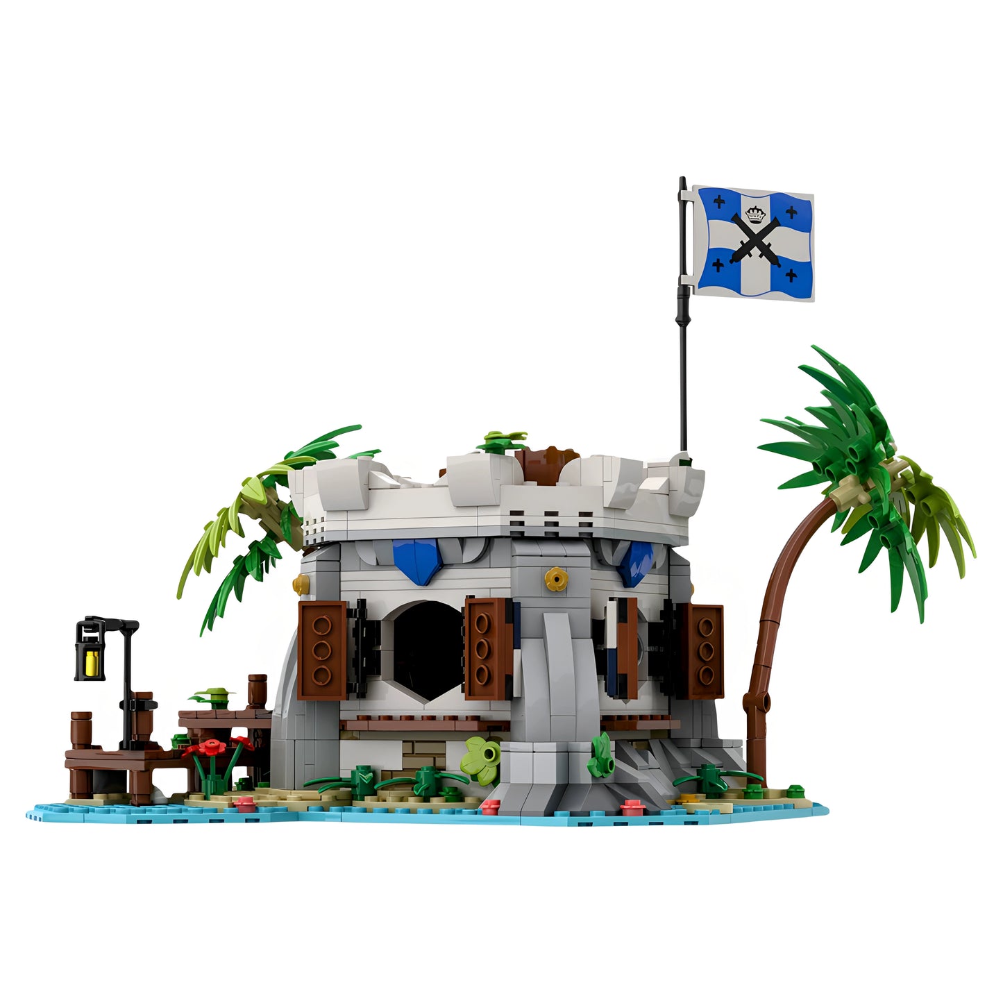 MOC-80308 Pirate Series Empire Gun Bay Building Block Building Toy Model Gift Ornament
