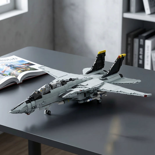 MOC-82377 U.S. Navy F14 Tomcat Airborne Heavy Fighter Building Block Model Ornament
