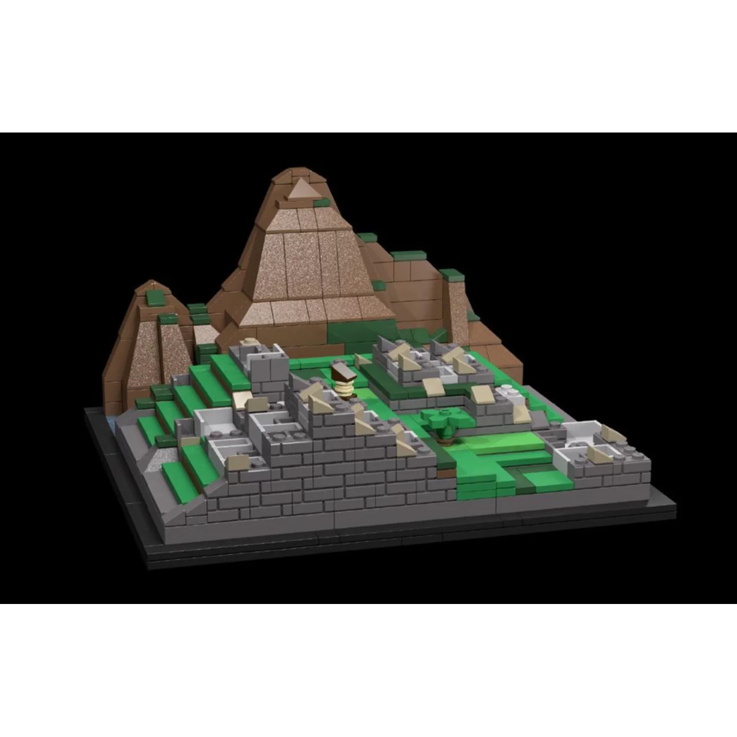 MOC-8582 Machu Picchu mountain building model