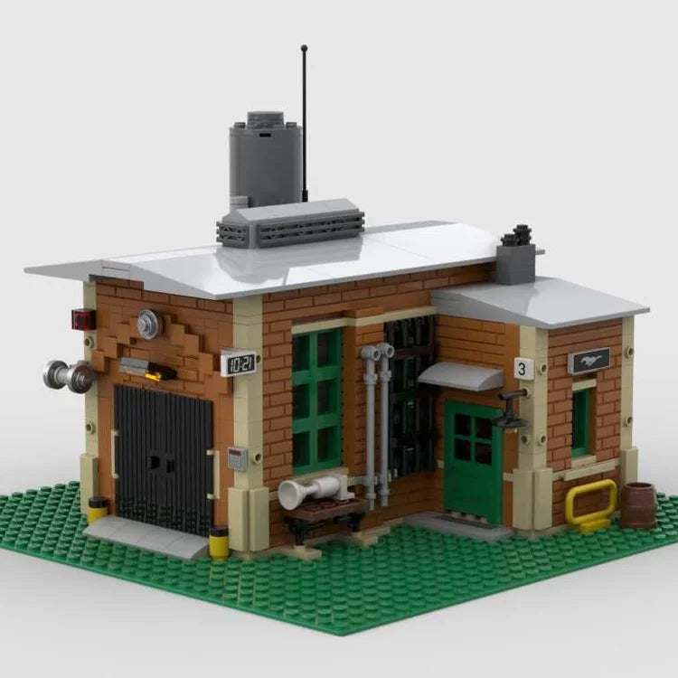 MOC-89040 building block small repair shop / metal processing factory