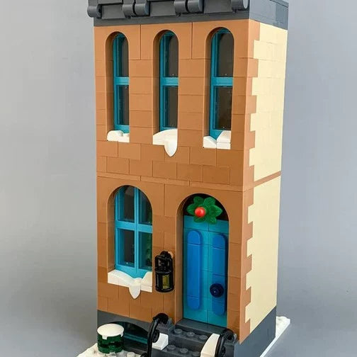 MOC-89754 building block creative building narrow townhouse