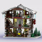 MOC-91029 Swiss Alps Winter Village Swiss Restaurant Hotel Building Blocks Puzzle