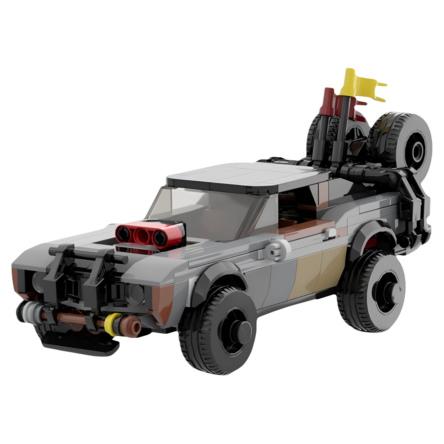 MOC-91661 Cross Camaro and Mad Max building block toy model