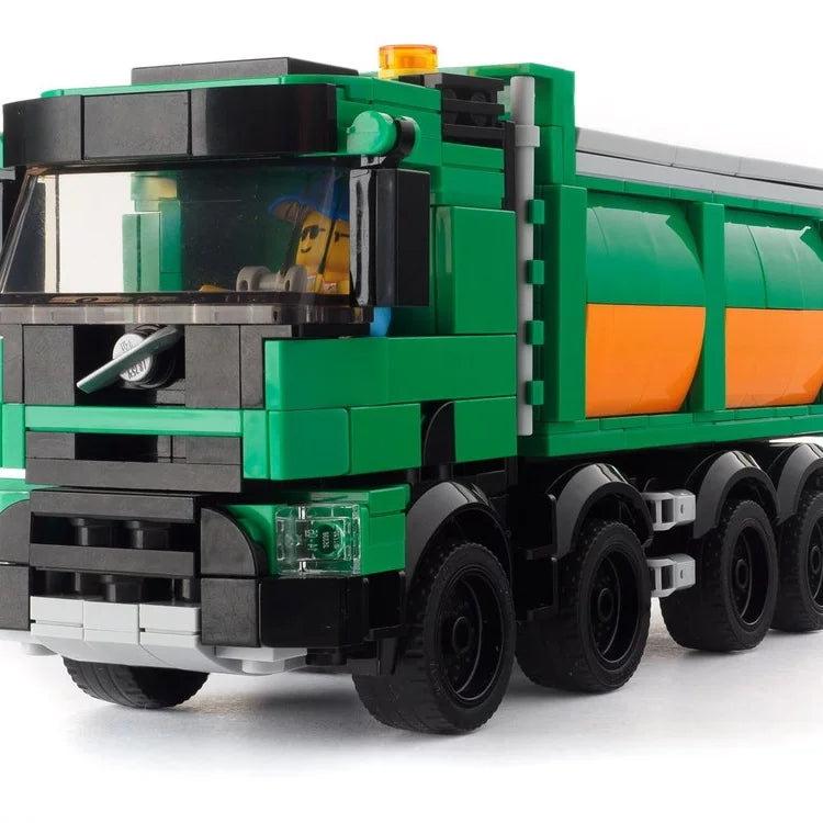 MOC-92612 Dump asphalt truck model assembly building block toy