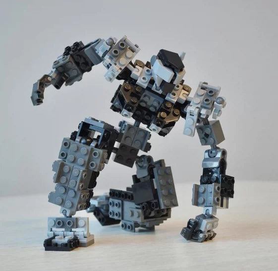 MOC-97390 assembled EXT-1 mecha frame building block robot educational toy model