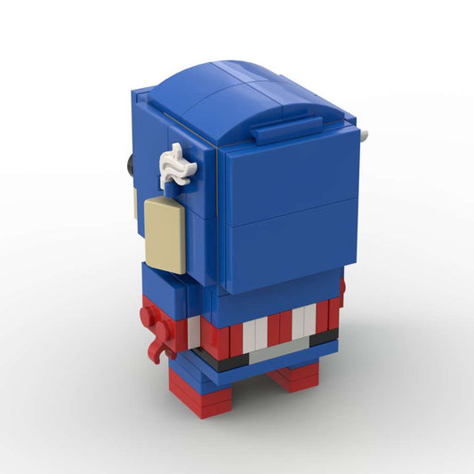 MOC Custom Marvel Captain America Brickheadz
