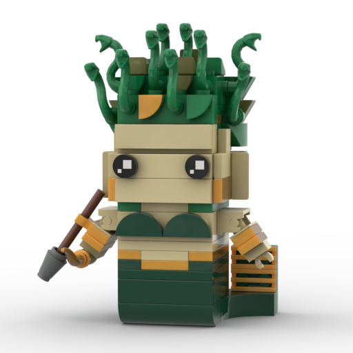 MOC Mythology - Medusa Brickheadz Size