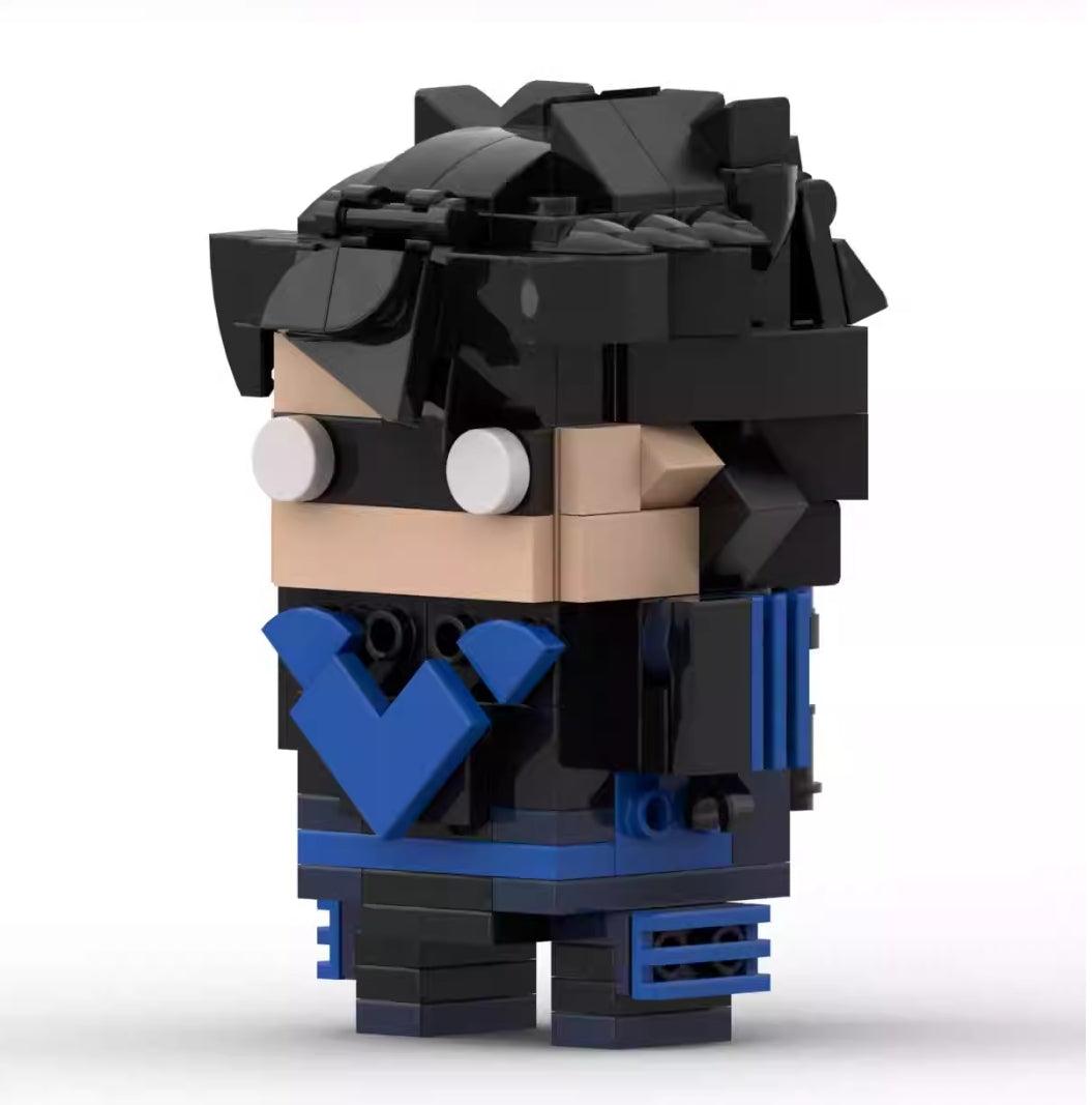 MOC Custom Nightwing Brickheadz