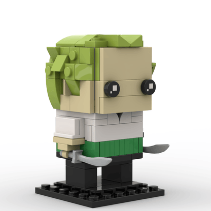 One Piece MOC Zoro BrickHeadz