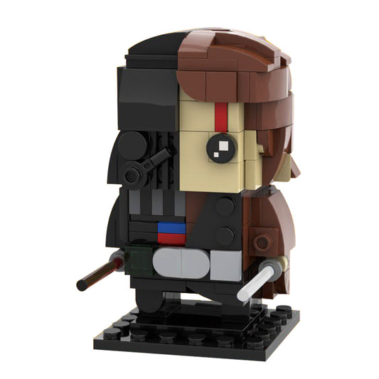 Half Black Knight - Brick Pop! Headz Toy