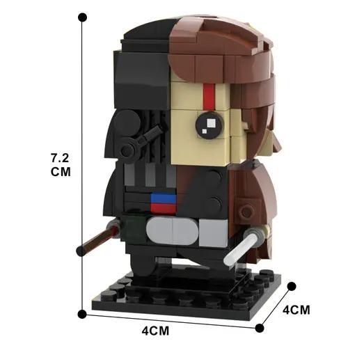 Half Black Knight - Brick Pop! Headz Toy