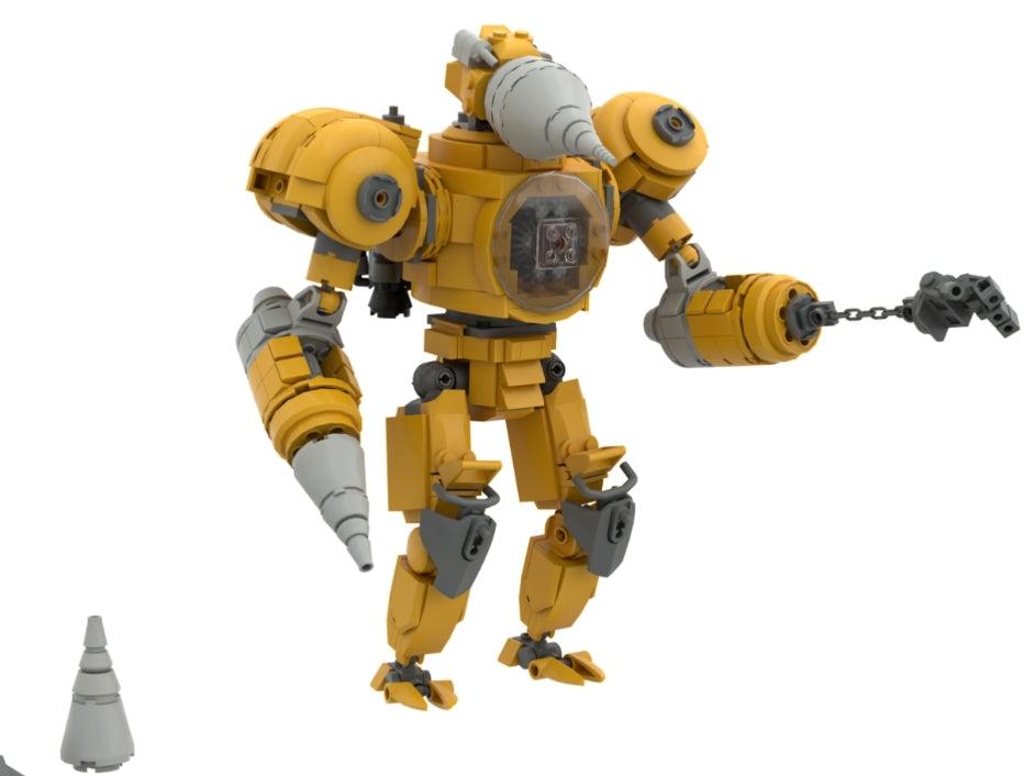GOBRICKS MOC Titan Drill Man - MOC Brick Store