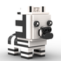 Zoo BrickHeadz Size Collection - MOC Cube Animal Bricks
