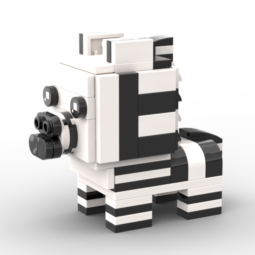 Zoo BrickHeadz Size Collection - MOC Cube Animal Bricks
