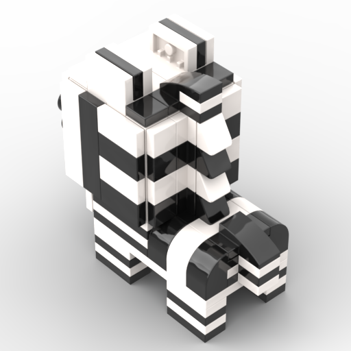 Zoo BrickHeadz Size Collection - MOC Cube Animal Bricks