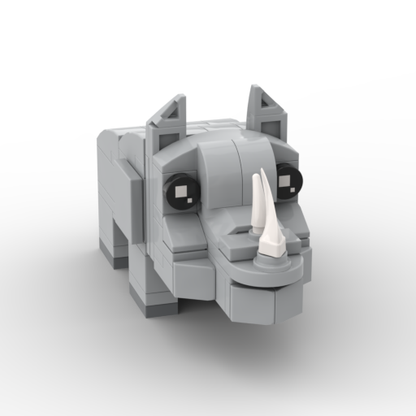 Zoo BrickHeadz Size Collection - MOC Cube Animal Bricks