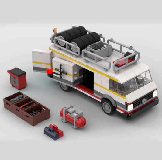 MOC-64892 AUDI S1 Quattro + E2 transporter  1985 Audi Sport Quattro Rally
