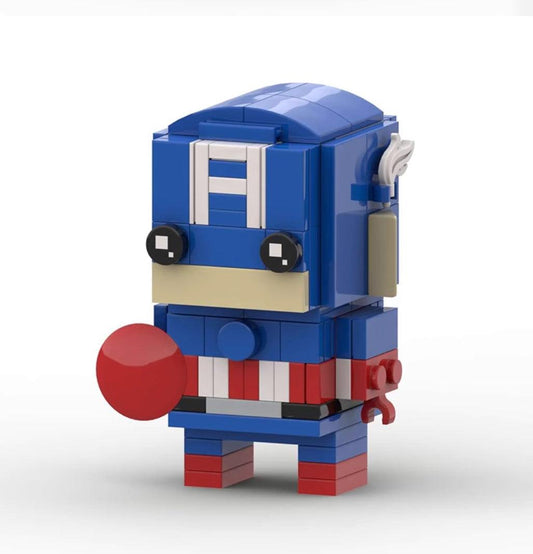MOC Custom Marvel Captain America Brickheadz
