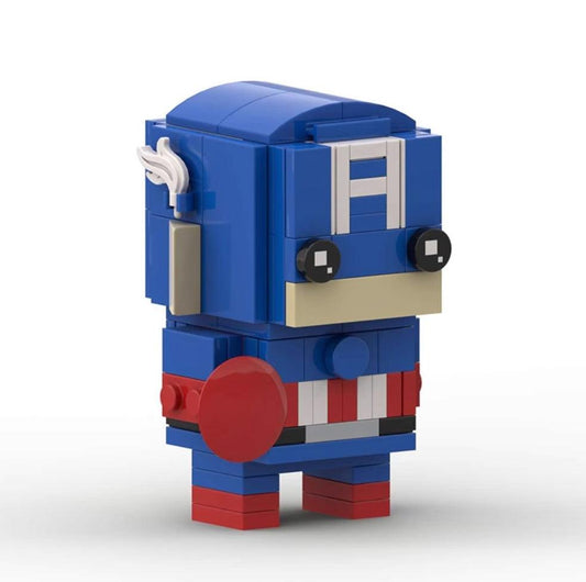 MOC Custom Marvel Captain America Brickheadz