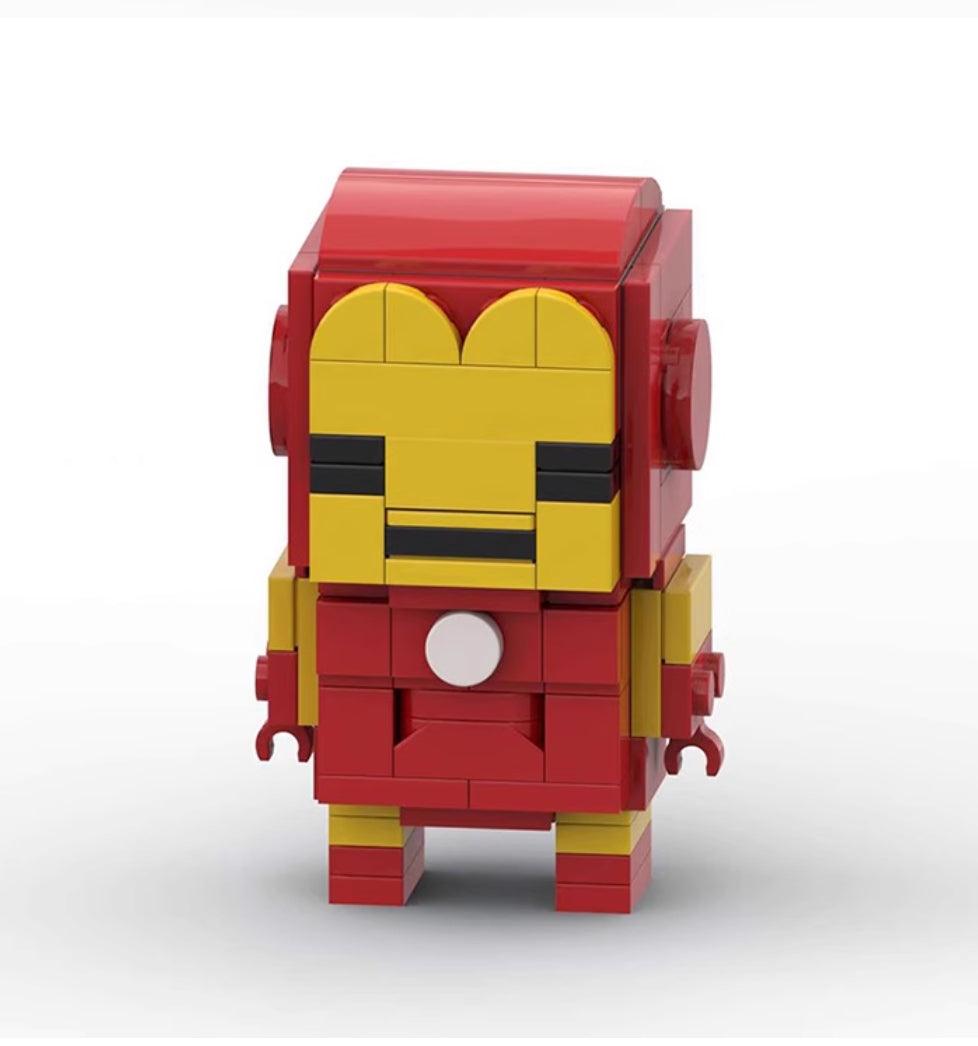 MOC Custom Marvel Iron Man Brickheadz MOC Brick Store