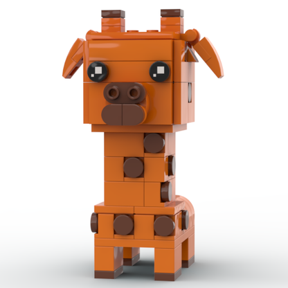 Zoo BrickHeadz Size Collection - MOC Cube Animal Bricks