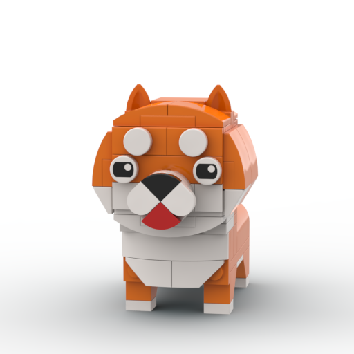 Shiba Inu - Dog - MOC Cube Animal Bricks
