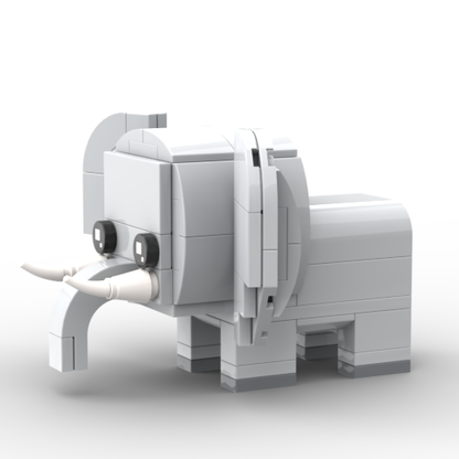 Zoo BrickHeadz Size Collection - MOC Cube Animal Bricks