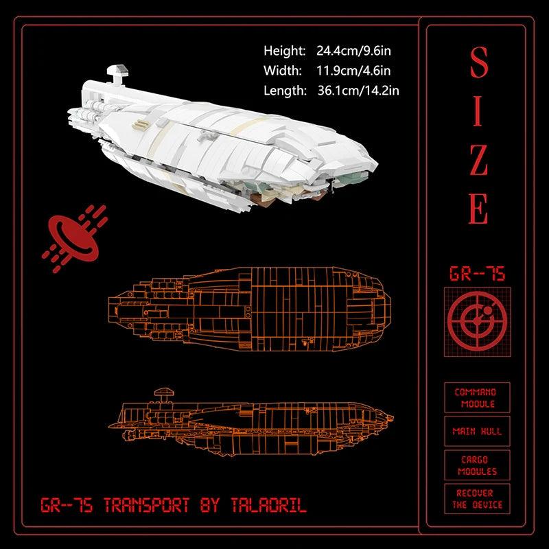 MOC 66706 GR-75 Transport Ship – MOC Brick Store