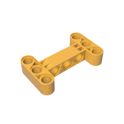GDS-1002 - Technic Beam 3 x 5 Thick [90 Degrees Offset Centre Beam Holes]