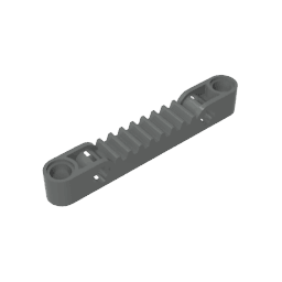 GDS-1007 - Technic Gear Rack 1 x 7 with Axle and Pin Holes