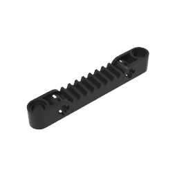 GDS-1007 - Technic Gear Rack 1 x 7 with Axle and Pin Holes