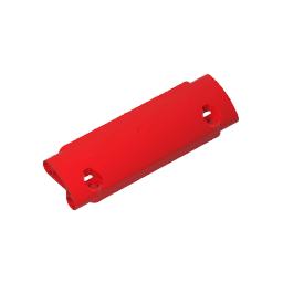 GDS-1010 - Technic Panel Curved 11 x 3 with 2 Pin Holes through Panel Surface