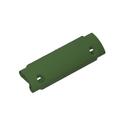 GDS-1010 - Technic Panel Curved 11 x 3 with 2 Pin Holes through Panel Surface