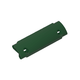 GDS-1010 - Technic Panel Curved 11 x 3 with 2 Pin Holes through Panel Surface