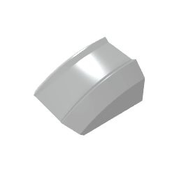 GDS-1015 - Slope Curved 2 x 2 with Lip, No Studs