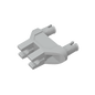 GDS-1032 - Technic Pin Double Triangle 1 x 3 with 2 Clips Completely Round Pinholes
