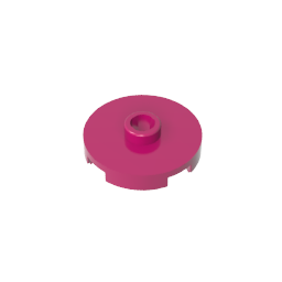GDS-1041 - Plate Special Round 2 x 2 with Center Stud (Jumper Plate)