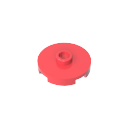 GDS-1041 - Plate Special Round 2 x 2 with Center Stud (Jumper Plate)