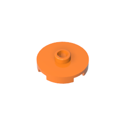 GDS-1041 - Plate Special Round 2 x 2 with Center Stud (Jumper Plate)