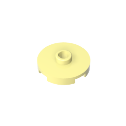 GDS-1041 - Plate Special Round 2 x 2 with Center Stud (Jumper Plate)