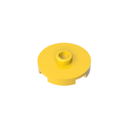 GDS-1041 - Plate Special Round 2 x 2 with Center Stud (Jumper Plate)