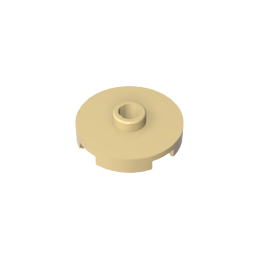 GDS-1041 - Plate Special Round 2 x 2 with Center Stud (Jumper Plate)