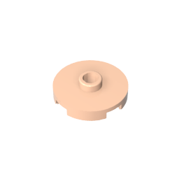 GDS-1041 - Plate Special Round 2 x 2 with Center Stud (Jumper Plate)