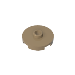 GDS-1041 - Plate Special Round 2 x 2 with Center Stud (Jumper Plate)