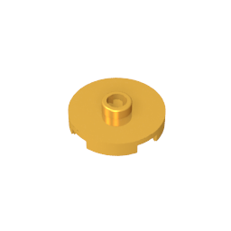 GDS-1041 - Plate Special Round 2 x 2 with Center Stud (Jumper Plate)
