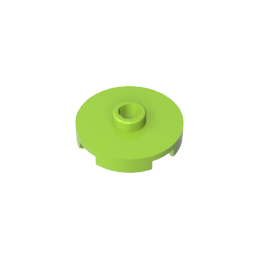 GDS-1041 - Plate Special Round 2 x 2 with Center Stud (Jumper Plate)