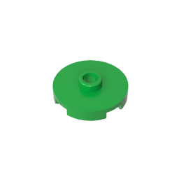 GDS-1041 - Plate Special Round 2 x 2 with Center Stud (Jumper Plate)