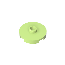 GDS-1041 - Plate Special Round 2 x 2 with Center Stud (Jumper Plate)