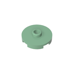 GDS-1041 - Plate Special Round 2 x 2 with Center Stud (Jumper Plate)